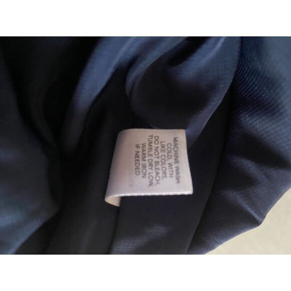 Tildon Navy Blue Floral Boho Flowy Wide Leg Side Zip Pant 4 - Picture 8 of 8